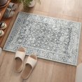 thumbnail image 1 of Boho Vintage Round Rug ft- Faux Wool Dreely Washable Area Rug Small Distressed Throw Rugs Floor Carpet for Door Mat Entryway Bedrooms Laundry (Round - ; Diameter Border ), 1 of 6