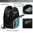 thumbnail image 4 of Naloa Rubber Duck Print Business Laptop Backpack,Laptop Bag Rucksack with USB Charging Port, Daypack for Work College Computer Men Women, 4 of 7