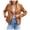 Brown, variant on Goindgs Women's Winter Coat Jacket Fall Short Moto Suede Leather Solid Color Lapel Cool Outerwear Coat Casual Lapel Jackets Beige-L