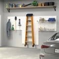 thumbnail image 2 of RST Brands Flow Wall 12 PC Plastic Slatwall Bin Shelf Hook Storage Set - White, 2 of 7