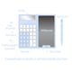 thumbnail image 3 of Calculadora Matemática, Pantalla LCD Multifuncional 12 Botones Grandes Calculadora Manuscrita Portátil Plegable Silenciosa Para El Hogar De La Escuela De Negocios, 3 of 7