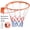 Hollow circle orange, variant on Basketball Hoop Rim, 18-Inch Heavy-Duty Breakaway Replacement Rim with Double-Spring Flex Mechanism, Solid Steel Wall-Mount Ring, All-Weather Nylon Net and Mounting Hardware