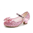 thumbnail image 2 of YUNICUS Girls Dress Shoes Wedding Party Heel Mary Jane Princess Flower Shoes (Toddler/Little Kid/Big Kid), 2 of 6