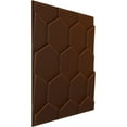 thumbnail image 2 of 19 5/8"W x 19 5/8"H Honeycomb EnduraWall Decorative 3D Wall Panel, Universal Aged Metallic Rust (Covers 2.67 Sq. Ft.), 2 of 6