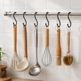 thumbnail image 3 of SUSWIM 40 Pack 3.9 Inches Extra Large S Shape Hooks Heavy-Duty Metal Hanging Hooks Apply Kitchenware Bathroom Utensils Plants Towels Gardening Multiple uses Tools(Black), 3 of 6