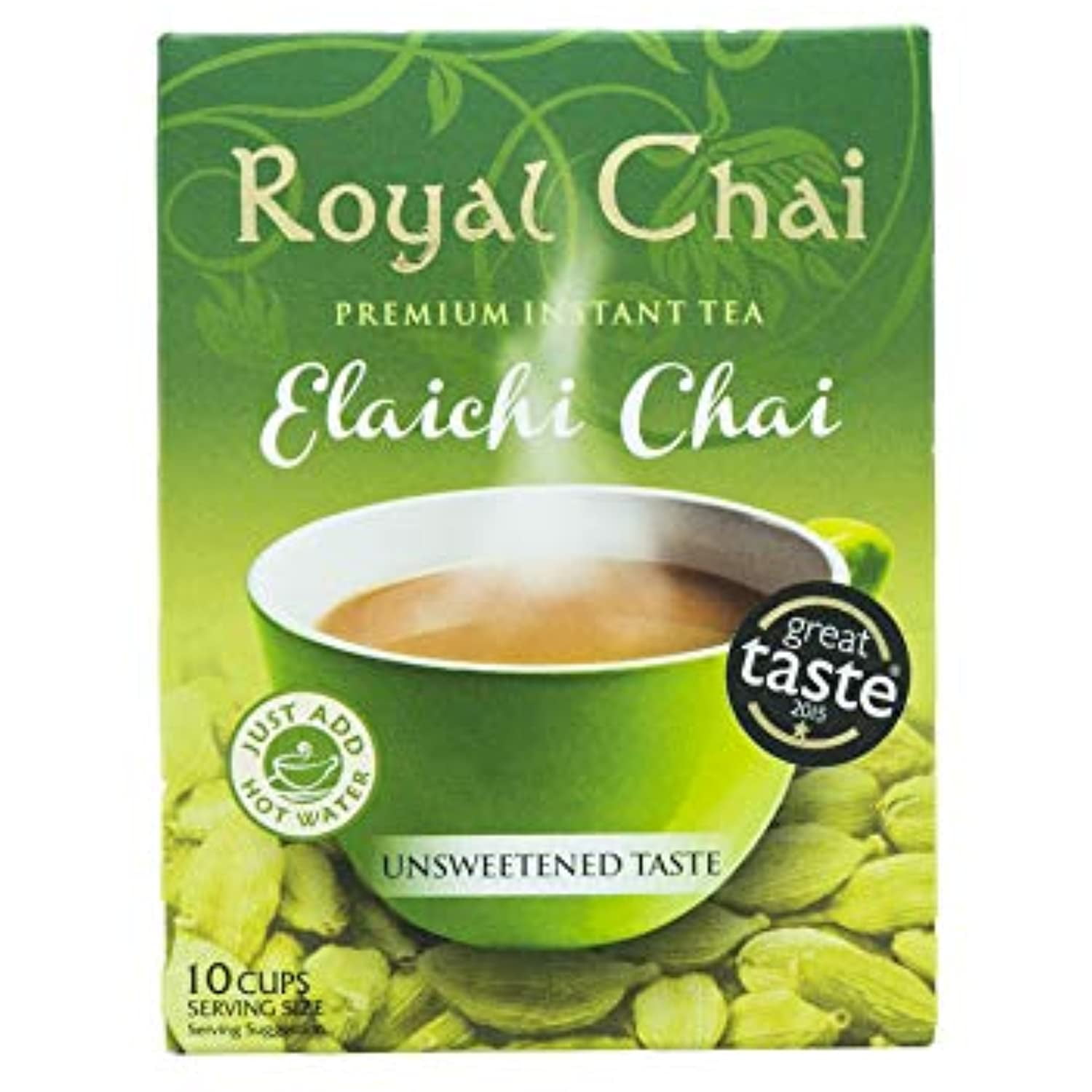 Royal Chai Premium Instant Tea Cardamom (Unsweetened) 180G X 2