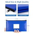 thumbnail image 4 of Bolsas de piel para depósitos bancarios SMARTAKE, paquete de 10 unidades, azules x cm, 4 of 7