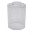 thumbnail image 4 of Style Selections Design and Combine 5.59-in x 3.94-in Cylinder Crackle Clear Glass Vanity Light Shade with 2-1/4-in Lip fitter, 4 of 7