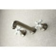 thumbnail image 3 of Kingston Brass KS4028PX Metropolitan Two-Handle Wall Mount Roman Tub Faucet, Brushed Nickel, 3 of 5
