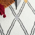 thumbnail image 6 of SAFAVIEH Marrakesh Julia Diamond Polyester Runner Rug, Ivory/Grey, 2'2" x 9', 6 of 8