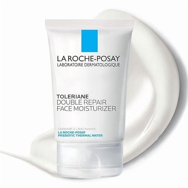 La Roche-Posay Toleriane Reparación Doble Hidratante Facial, Crema Hidratante Facial Diaria con Ceramidas y Niacinamida para Todo Tipo de Piel