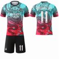 thumbnail image 1 of 2526 New Dragon Gradient Color No. 9 Mbappe 7 Vinicius Real Madrid Special Commemorative Edition Football Jersey Set 26 Real Madrid Color Dragon No. 11 Sockless SetXS, 1 of 2