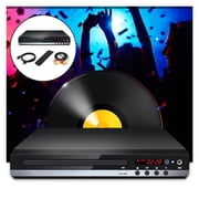 DVD Player Region Free UHD 1080P Compact CD Player for Home DVD CD VCD Discs Player ,Easy to Install