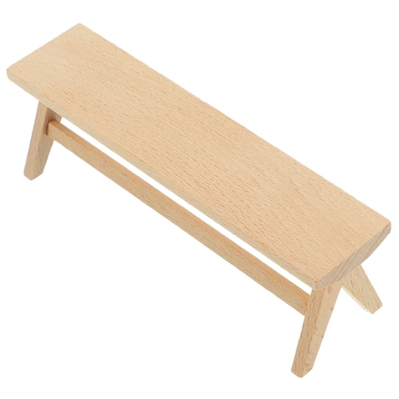 Doll House Mini Bench Model Table and Chair Furniture Ornaments