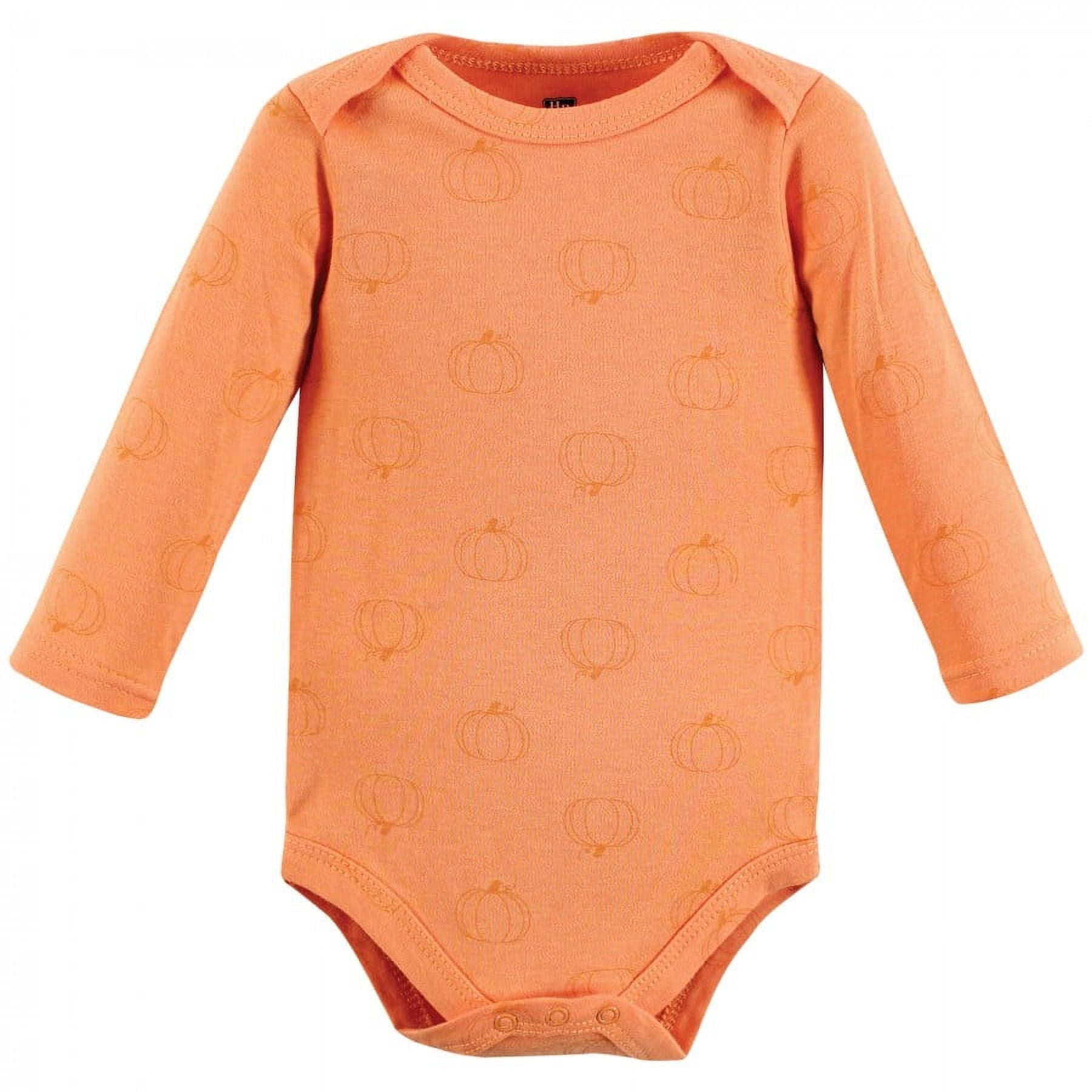 Hudson Baby Cotton Long-Sleeve Bodysuits, 3- Pack, Newborn- 24 Months