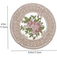 thumbnail image 2 of Embroidered Fabric Coasters for Drinks,Happon Cloth Drink Coasters, Vintage Lace Embroidery Coasters for Tea,Floral Cup Coasters for Home, Wedding, Tabletop Photography Decoration, 2 of 7