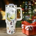 thumbnail image 2 of Christmas Tumbler 40oz Reindeer Tumbler with Lid and Straw Christmas Trees Cup Xmas Insulated Coffee Mug Gifts for Women Men, 2 of 6