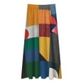 thumbnail image 2 of Abstract Pattern Collage Women High Waist Midi Skirt Elegant Midi Skirt High Waist A-line for Women, 2 of 4