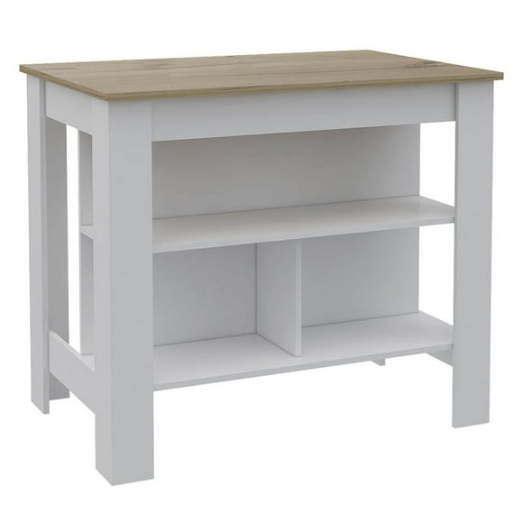 TUHOME Cala Kitchen Island  Engineered Wood Kitchen Islands in  Multi-color