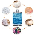 thumbnail image 4 of Blue Water Ripples Translucent Plastic Cans Storage Canisters with Lid Set of 4, 4 of 7