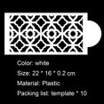 thumbnail image 6 of Yoone 10Pcs Cake Stencil Durable Smooth Decorating Tool Baking Lace Template for Kitchen, 6 of 6