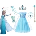 thumbnail image 2 of Anime Disney Frozen 2 Elsa disfraz niñas carnaval graduación Cosplay Snow Queen niños ropa Vestidos Bluey elegante vestidos 2T Gao Jinjia LED, 2 of 2