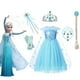 thumbnail image 2 of Anime Disney Frozen 2 Elsa disfraz niñas carnaval graduación Cosplay Snow Queen niños ropa Vestidos Bluey elegante Dresses7-8T Gao Jinjia LED, 2 of 2