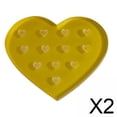 thumbnail image 1 of 2xSoporte De Pegamento Para Pestañas Soporte Profesional En Forma De Corazón Para Extensión De Pestañas Corazón Amarillo, 1 of 7