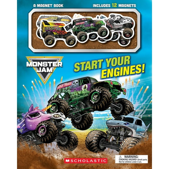 Monster Jam: Start Your Engines! a Magnet Book (Hardcover)