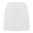 thumbnail image 4 of Felirenzacia Women's Athletic Tennis Skirt Athletic Skirts with Pockets Built in Shorts High Waisted Golf Skort for Workout Pickleball White,M, 4 of 6