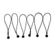 thumbnail image 2 of 6 unidades de cuerda elástica de bola de 15 cm, resistente y duradera, para sujetar lonas y toldos. Negro, 2 of 7