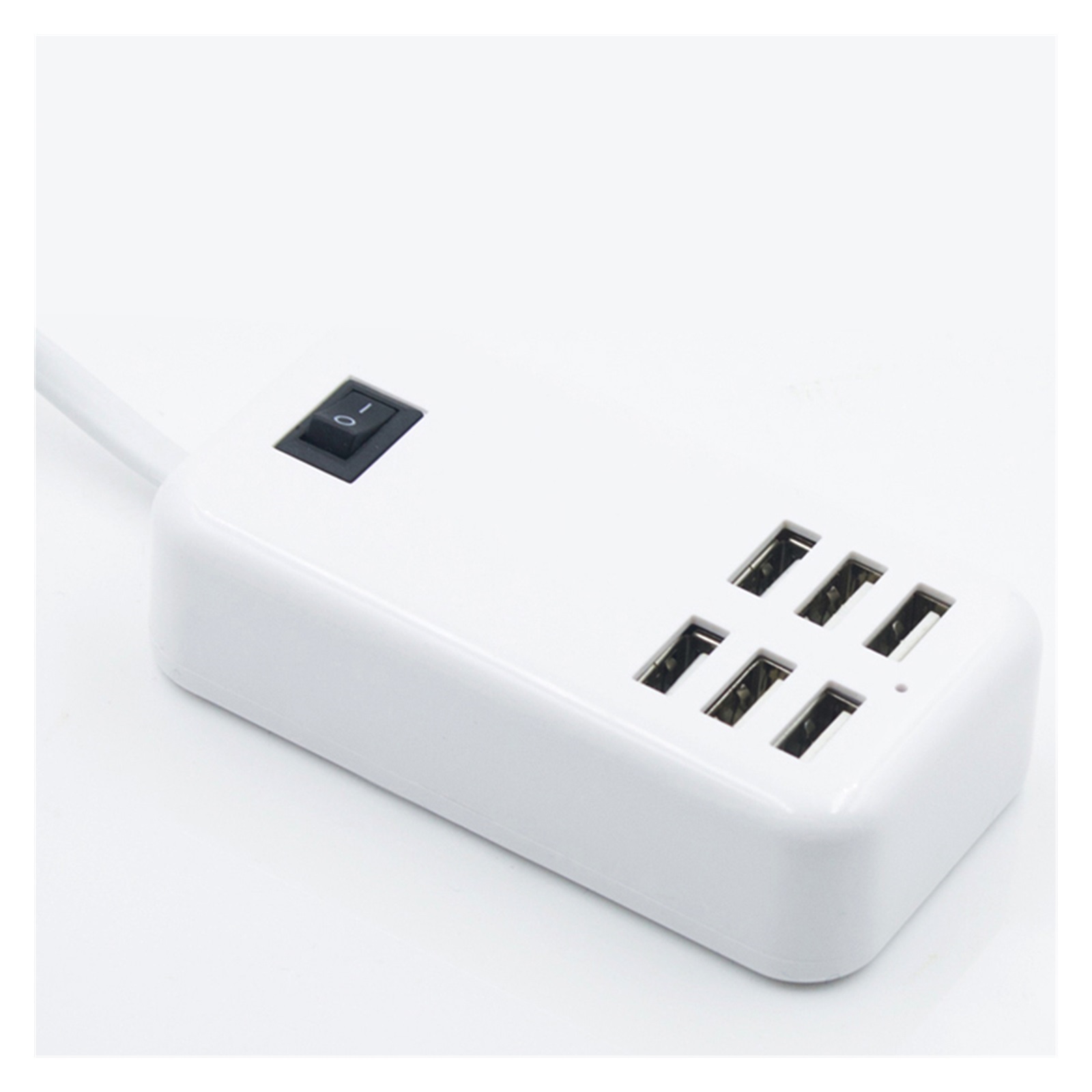 Phone Charger USB HUB,6 USB Ports 20W 3A Desktop Wall Socket Charging Extension Socket Power Adapter For Phone Tablets Smartphones, Home Office Use ,Multi-Device Charger