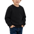thumbnail image 2 of SELONE Kids Crewneck Sweatshirt Plain Long Sleeve Shirts Fleece Liner Ribbed Cuffs Pullover Comfywear Clothes 1-13Y, 2 of 9