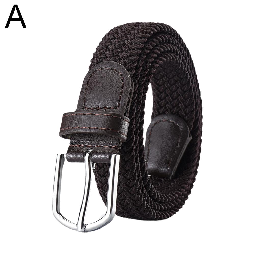 2365 Women Braided Woven Elastic Stretch Belt Men Web Casual Belt For Pants Women Braided Woven Elastic Stretch Belt Men Web Casual Belt  main image 2