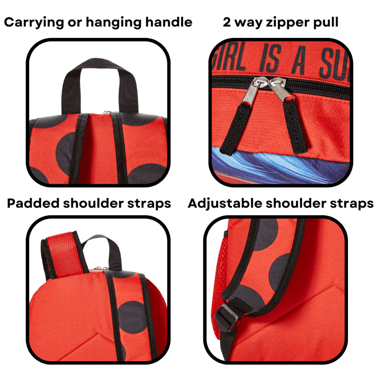 Red book bag with strap hot sale
