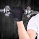 thumbnail image 4 of BOODUN 1 par de guantes unisex para adultos con medio dedo para entrenamiento deportivo, fitness, negro (S), 4 of 8