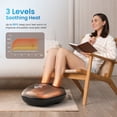 thumbnail image 4 of RENPHO Foot Massager Machine with Heat [2026 Upgraded], Shiatsu Foot Massager for Plantar Fasciitis, Valentines Day Gifts for Her Him, FSA Eligible HSA Store Eligible, Brown, 4 of 9