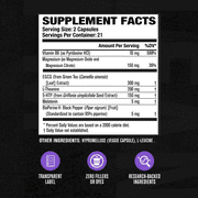 Jacked Factory Lean PM Night Time Fat Burner, Sleep Aid, Appetite Suppressant Weight Loss Supplement - 42 Count