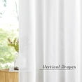 thumbnail image 3 of Sheer Curtains es Long with Eyelet Sheers Window Curtains Panels Privacy Light Filtering Voile Grommet Top Drapes for Living Room/Hotel Rideaux ( Wide ), 3 of 8