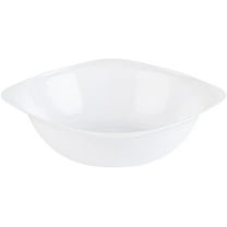 EcoQuality 6 oz White Plastic Square Bowls - Disposable Plastic Dessert Bowls, Ice Cream Bowl, Sundae Bowl, Heavy Duty Plastic Soup Bowls for Baby Showers, Weddings, Birthday Party, Receptions (20)
