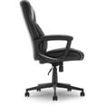 thumbnail image 4 of Bowery Hill Chaise de Bureau Moderne en Similicuir Noir à Hauteur Réglable, 4 of 14