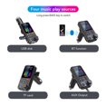 thumbnail image 4 of Transmisor Fm Inalámbrico Para Coche Modulador de transmisor FM de 1,8 pulgadas QC3.0 que carga el reproductor MP3 Compatible con Bluetooth, 4 of 6