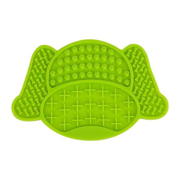 Paquete de 2 almohadillas para lamer para perros, alfombrilla para lamer con alimentador lento para perros, almohadilla para lamer con mantequilla de maní para perros con supersucción a la p
