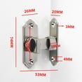 thumbnail image 3 of Bgsha 90 Degree Stainless Door Latch Sliding Screen Door Latch Barn Door Lock Hasp, 3 of 8
