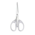 thumbnail image 2 of Japceit Simple Office Scissors with Transparent Handle, Notebook Scissors for Paper Cutting, Small Craft Scissors with Safety Design, Stationery Tool for Art Projects, 2 of 6