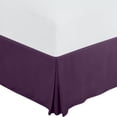 thumbnail image 1 of Falda de cama Utopia Bedding Queen Soft con pliegues cuádruples, color morado, 1 of 7