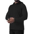 thumbnail image 3 of Men's UPF 50+ Sun Protection Hoodie Shirt Long Sleeve SPF Fishing Outdoor UV Shirt Hiking Lightweight Xx-large, 3 of 5