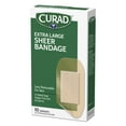 thumbnail image 4 of Curad 10 Pack XL Sheer Adhesive Bandages for First Aid Kit Healing Breathable Comfort that Blends in, 4 of 4