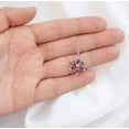 thumbnail image 2 of Amethyst Lotus Flower Necklace For Women - Handmade Necklace in 14k Rose Gold Finish - Gift For Girlfriend, 2 of 2