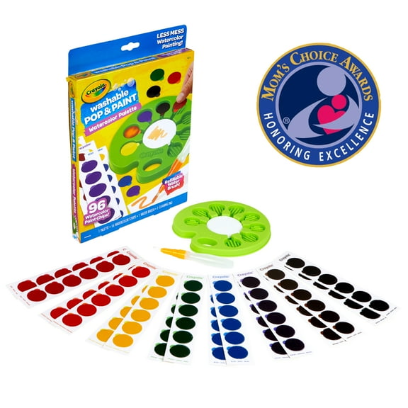 Crayola Pop & Paint Palette, Washable Kids Paint, Easter Basket Stuffers, Art Supplies for Toddlers